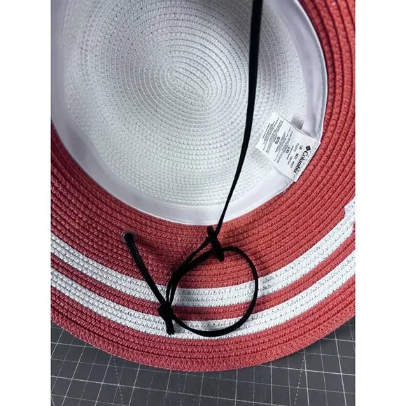Columbia Womens Global Adventure Packable Hat II L/XL White & Peach NWT - Picture 9 of 9